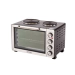 30 Litre Electrical Mini Compact Oven Kitchen Mate c/w 2 Hot Plates, And Timer