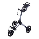 Fastfold Square - Compact 3 Wheel Folding Pull/Push Golf Trolley