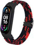 Bracelet Compatible Pour Xiaomi Mi Band 6/Mi Band 5/Mi Band 4/Mi Band 3/Amazfit Band 5,Élastique Ajustable Tressée Sport Bracelet Pour Xiaomi Mi Smart Band 6/5/4/3