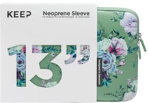 KEEP MacBook etui 13” (Jade Summer Flower)