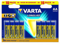 VARTA Longlife AA 16 Pack (Ch)