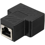 Adaptateur répartiteur RJ45 connecteur 1 à 2 ports femelles pour cables Ethernet CAT 5/CAT 6/CAT 7 LAN répartiteur de prise Hub PC ordinateur portable routeur contact prise modulaire