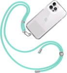 Cordon Collier Laniere Portable [Vert Eau] - Sangle Accrocher Coque Cou Pour Pochette Telephone - Accessoire Bandouliere Attache Porte Etui Avec Lanyard Femme Homme Protection Integrale