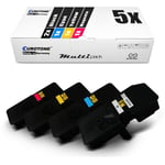 5x Eurotone Eco Cartridge XXL Replaces Kyocera TK-5230C TK-5230K TK-5230M