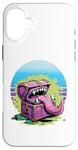 iPhone 16 Plus Monster chest sharp teeth long tongue horror fantasy monster Case