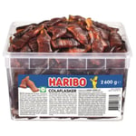 Haribo Cola Flasker 2,6 Kg I Plastbøtte