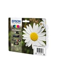 Epson 18XL Daisy High Yield Genuine Multipack, 4-colours Ink Cartridges, Claria Home Ink