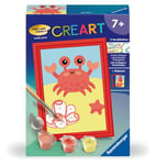 Ravensburger CreArt 23951 Peinture par numéros Motif Crabe Joyeux pour Enfants à partir de 7 Ans, Centre