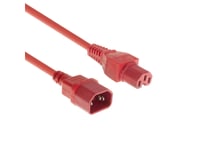 Act Powercord C14 - C15 Red 0.6 M (Ak5298)