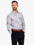 Simon Carter Sea Spirit Long Sleeve Shirt, White/Blue