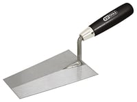 Truelle Italienne Carrée - Truelle de Maçonnerie avec Lame en Acier et Manche en Bois - 220 mm - KS TOOLS 144.0124