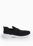 Tu Black Knitted Slip On Trainers 8 female