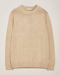 KnowledgeCotton Apparel Plain Knitted Cotton Crew Light Feather Grey