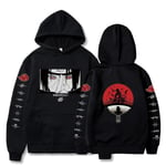 Uchiha Itachi Hoodie Män Kvinnor Par Naruto Anime Huvtröja Pullover Sweatshirt Cosplay Toppar 2XL