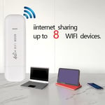 USB 4G LTE Mobile Hotspot Router Sharing Up To 8 Devices 150Mbps High Speed Kit