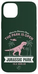 iPhone 14 Plus Jurassic Park T-Rex Where The Dinosaurs Roam Touristy Retro Case