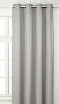 LINDER 0552/90/375FR Rideau Occultant Oxford Gris Ciment Oeillets 140 x 240 cm