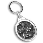 Keyring Circle - BW - Beautiful Koi Carp Fish Sea Creatures  #41064