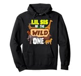 Little Sister Of The Wild One Zoo Keeper Safari Animal Pullover Hoodie