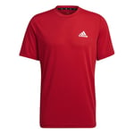 adidas M FR T Men's T-Shirt, Mens, T-Shirt, GT5552, Scarlet/White, 4XL