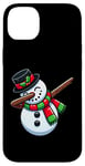 iPhone 14 Plus Dabbing Snowman Santa Hat Dab Pose Funny Christmas Case