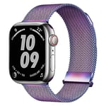 Nepfaivy Bracelet Compatible avec Apple Watch - 40mm 38mm 41mm Bracelet Métal pour iWatch Se/Série 8/7/6/5/4/3/2/1, Bracelet Réglable et Remplacement pour Femme Homme