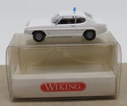 WIKING HO 1/87 FORD CAPRI I BLANCHE POLIZEI POLICE ALLEMANDE #8640925 in BOX