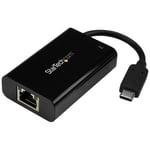 StarTech.com USB C to Gigabit Ethernet Adapter/Converter w/PD 2.0 - 1G