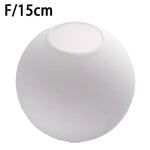 Matt Vit Globe Glas Lampskärm Byte Runt Cover 15cm One-size