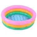 Piscine ronde gonflable portable pour bébés et enfants,petite pompe pour tout-petits,piscine intérieure et extérieure,dinosaure de dessin, - Type Color ring