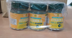 3x Holland &Barrett Vitamin D3 1000 I.U 25ug 240 Tablets SHORTDATED BBD 04/2024