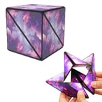 Magnetisk 3D-pussel för vuxna - Magic Cube Magnetisk kub lila