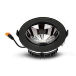 VT-1124 downlight 20W - LED reflektor, COB, Samsung Chip, 4000K, svart - Kulör : Neutral