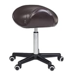 Master Massage Ergonomic Saddle Chair-Saddle Stool- Hydraulic Swivel Rolling Chair-Salon Clinical Tattoo Dentist Clinic Stool, Spas, Salons Stools, Workshop Office Use. -Coffee