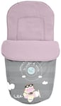 Baby Star 25494 Chancelière de poussette Rose/gris