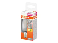 Osram Led Star - Led-Glödlampa Med Filament - Form: B35 - Glaserad Finish - E14 - 2 W (Motsvarande 15 W) - Klass F - Varmt Vitt Ljus - 2700 K