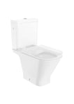 Roca, The Gap, SQUARE - Tasse Rimless avec double sortie pour toilettes à réservoir bas, blanc, 365 x 650 x 790 mm, A342479000