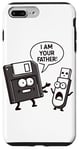 Coque pour iPhone 7 Plus/8 Plus Disquette vers clé USB 90s 00s Ordinateur Drôle Geek Joke