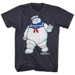 The Real Ghostbusters - Mr Stay Puft 2 - Short Sleeve - Heather - Adult - T-Shir