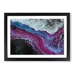 Big Box Art Let Me Be in Abstract Framed Wall Art Picture Print Ready to Hang, Black A2 (62 x 45 cm)