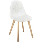 Mm_unverified_brand - Chaise Scandinave Patchwork Blanc Home Deco Factory