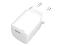 Estuff Home Charger - Strömadapter - 20 Watt - Pd 3.0, Qc 3.0 (24 Pin Usb-C) - Matt Vit - Europa