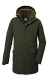 killtec Homme Parka fonctionnelle/parka avec capuche amovible KOW 80 MN PRK, dark moss, M, 41848-000