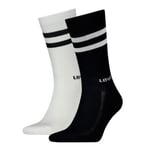 Levis Strumpor 2P Regular Cut Stripe Socks Svart/Vit Strl 35/38