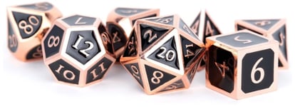 FanRoll by Metallic Dice Games 16mm Metal Polyhedral DND Dice Set: C (US IMPORT)