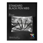 Wacom Intuos4/5 Standard Pen Nibs (5 st), svart