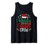 Christmas 2024 Cousin Crew Santa Hat Xmas Men Women Kids Tank Top