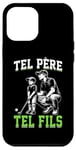 Coque pour iPhone 13 Pro Max Tel père tel fils accessoire golfeur golf humour