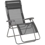 Lafuma Mobilier - Fauteuil Relax Jardin - Chaise Longue Zéro Gravité - Xl - Rsxa Clip Xl - Batyline® Iso - Noir