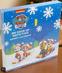 Paw Patrol Advent Calendar 25 Days Of Bath Fizz Bubbly Christmas  Calendar